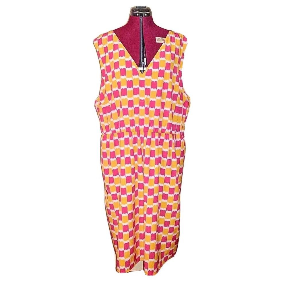 TOCCA for Gwynnie Bee Dress 22W Sleeveless Elastic Waist Lined Pockets Plus